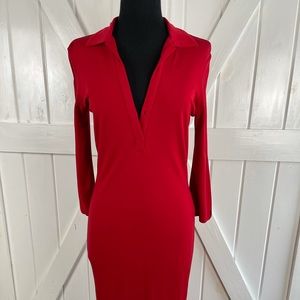 Casual Corner red dress size small